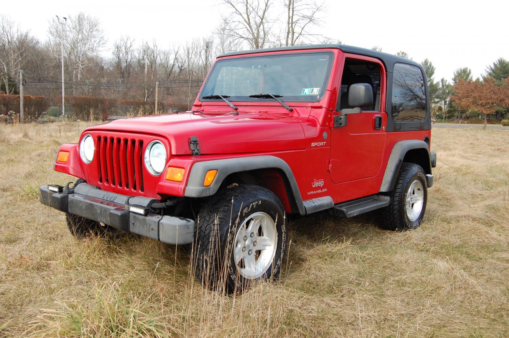 2004 RED /Grey Jeep Wrangler (1J4FA49S24P) with an 4.0 Liter 6 cylinder engine, Automatic transmission, located at 6528 Lower York Road, New Hope, PA, 18938, (215) 862-9555, 40.358707, -74.977882 - Very clean, great running 2004 Jeep Wrangler Sport.... 4 Wheel drive, 4.0 Liter in line 6 cylinder engine, automatic transmission, tilt wheel, dual front air bags, AC/Heat, Kenwood AM/FM/CD/USB/Aux/BT head unit, 15 " Alloy wheels, 4 Good Cooper Discoverer A/T tires, Hi Intensity headlamps, 2/24 Pa. - Photo#0